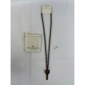 The Giving Key Necklace Stamped “Strength” NEW!